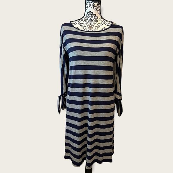 Soft Surroundings Adrift Striped T Shirt Dress size XS - Picture 2 of 10